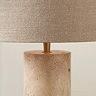 Ashton limestone cylinder lamp