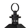 Astra Medium Lantern with Glass Candle Holder in Black