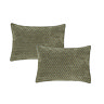 Attica velvet pillowsham pair in green
