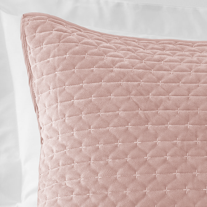 Attica velvet pillowsham pair in pink