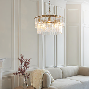 Aurelia 5 light tiered pendant image
