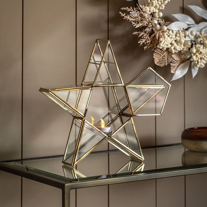 Aurora Star Tealight Candle Holder