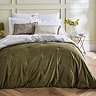 Austell Velvet Bedspread - Olive main image