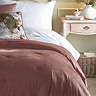 Close Up of Pink Austell Bedspread With Pillow