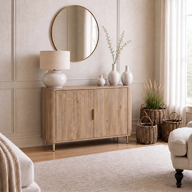 ava oak 2 door sideboard