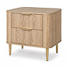 Ava oak bedside table image