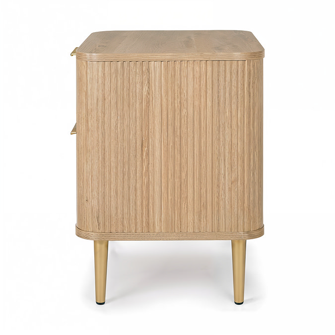 Ava oak bedside table image
