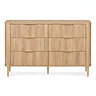 chest 6 drawer oak