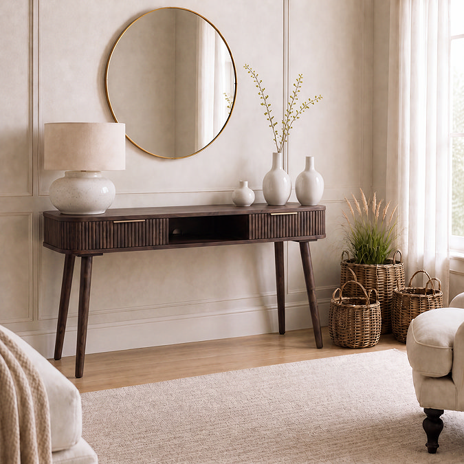 Console walnut