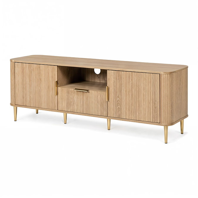 Ava oak TV unit image