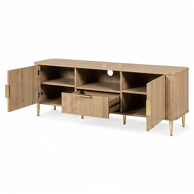 Ava oak TV unit image