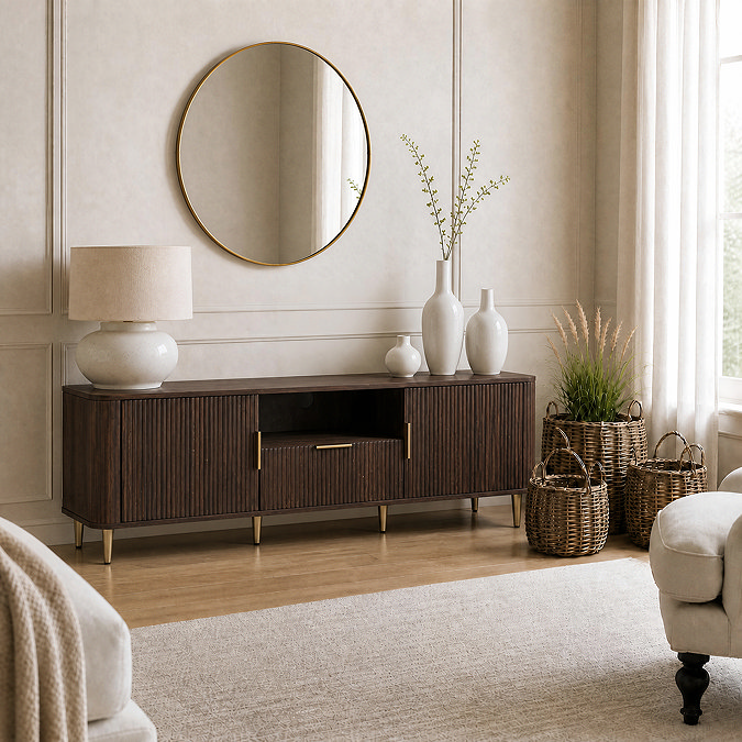 ava walnut tv stand