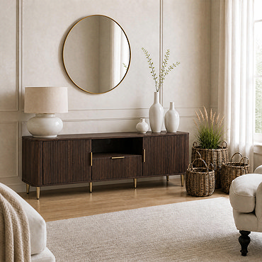 ava walnut tv stand
