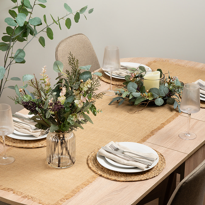 Avery Rustic Eucalyptus Candle Holder