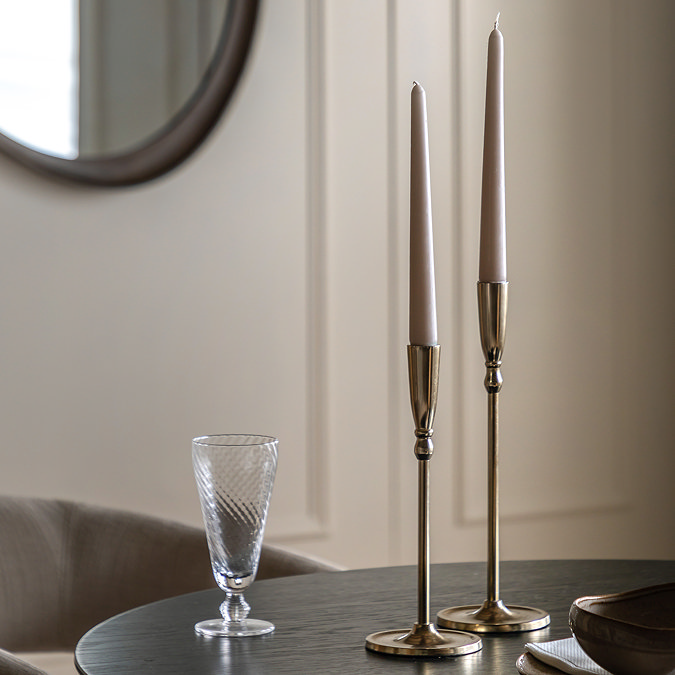 Azure Tapered Dinner Candles 8 pack