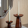 Azure tapered dinner candles