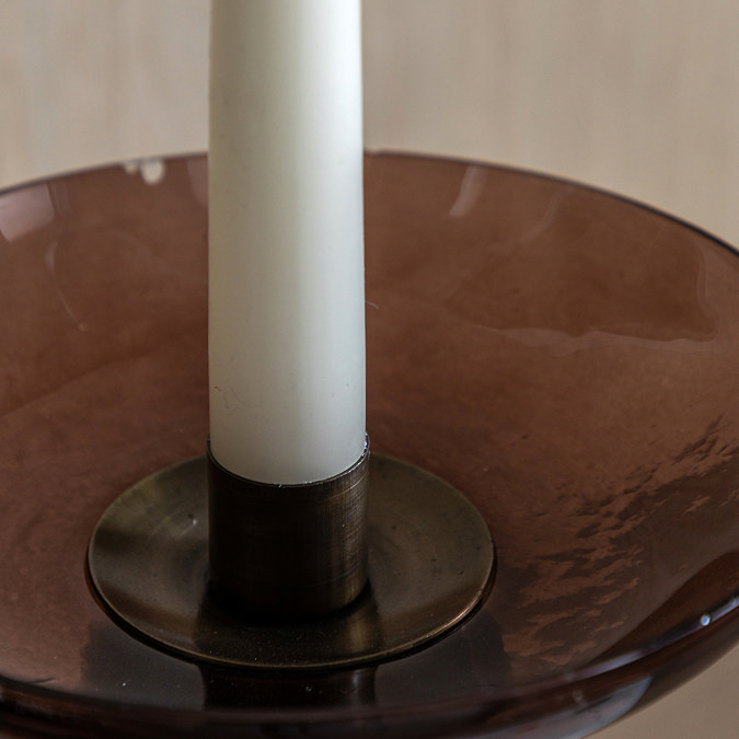 Azure tapered dinner candles