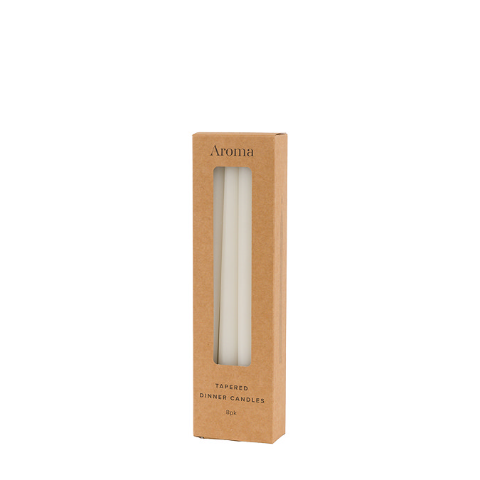 Azure tapered dinner candles