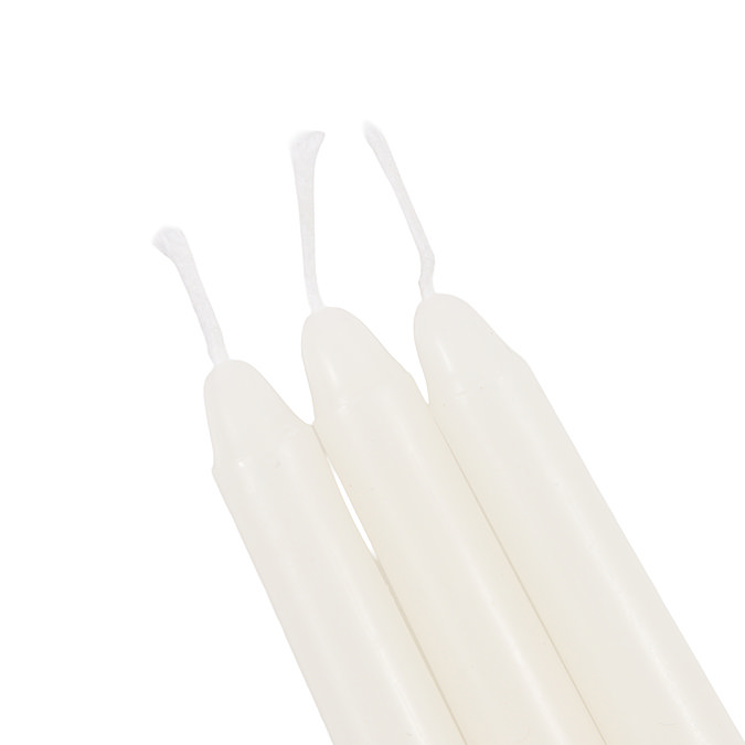 Azure tapered dinner candles