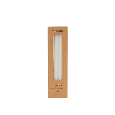 Azure tapered dinner candles