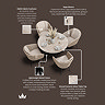 image of 4 seat outdoor dining set with material specification
