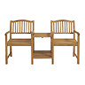 image cut out on white background of wooden love seat