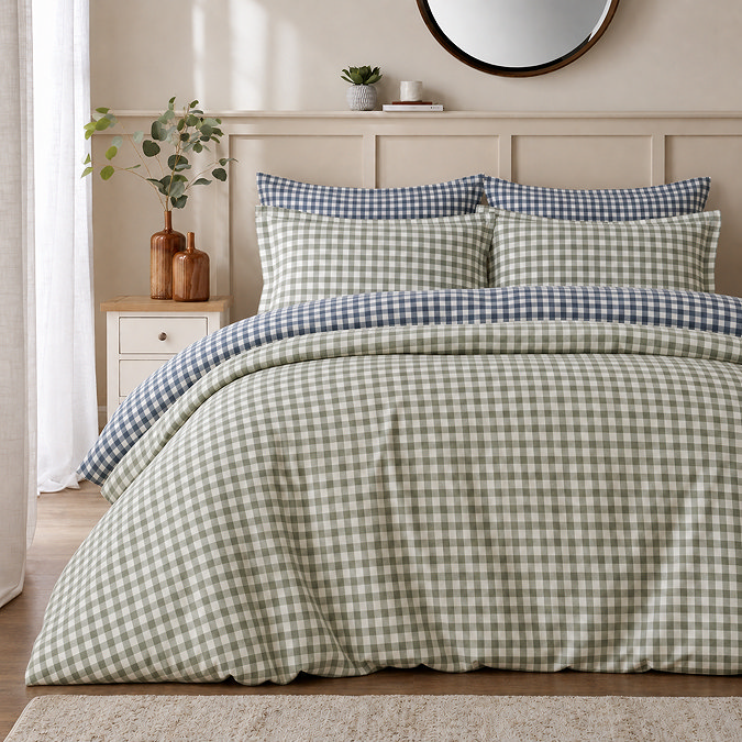 Forest green and blue layered image