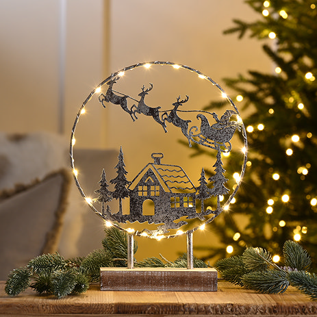 Village scene santa