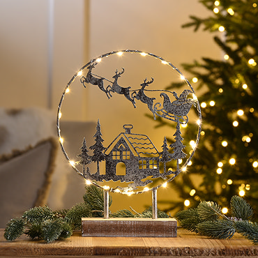 Santa village close up