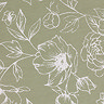Bella Sage Floral Eyelet Curtains close up pattern image