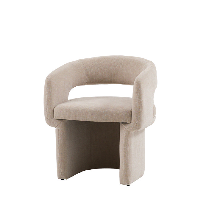 Bennet Dining Chair in Natural stock image
