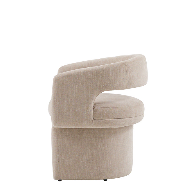 Bennet Dining Chair in Natural stock image