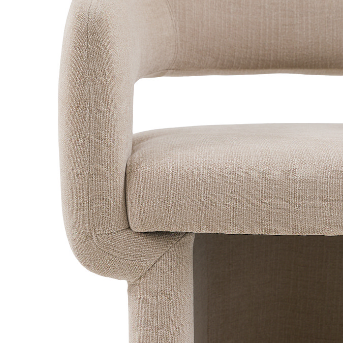 Bennet Dining Chair in Natural stock image