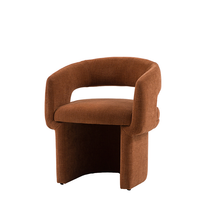 Bennet Dining Chair in Rust stock image
