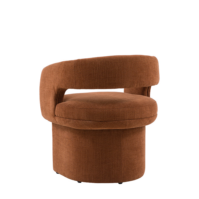 Bennet Dining Chair in Rust stock image