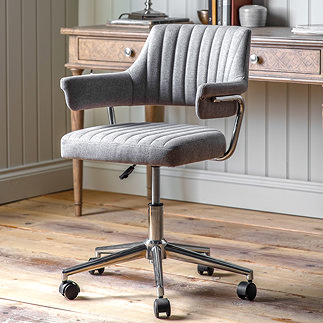 berkeley grey swivel office chair image