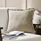 Bertie Washed Cotton Velvet Cushion - Feather main image