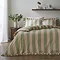 Birdie Stripe Ruffle Duvet Cover Set - Pink & Green main image