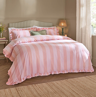 Pink and Raspberry birdie on bed image 1