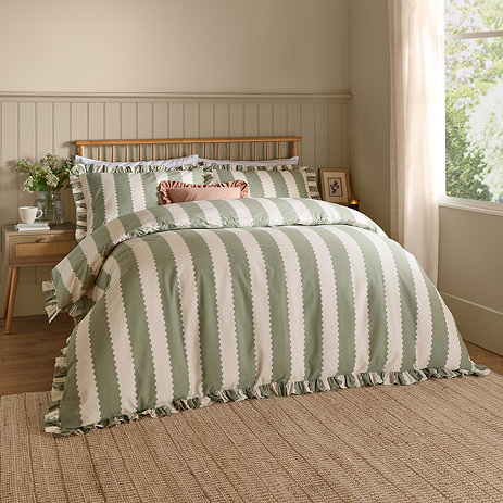 Birdie Sage Green and Linen