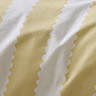 Birdie Stripe Ruffle Duvet Cover Set - Yellow & White carousel image
