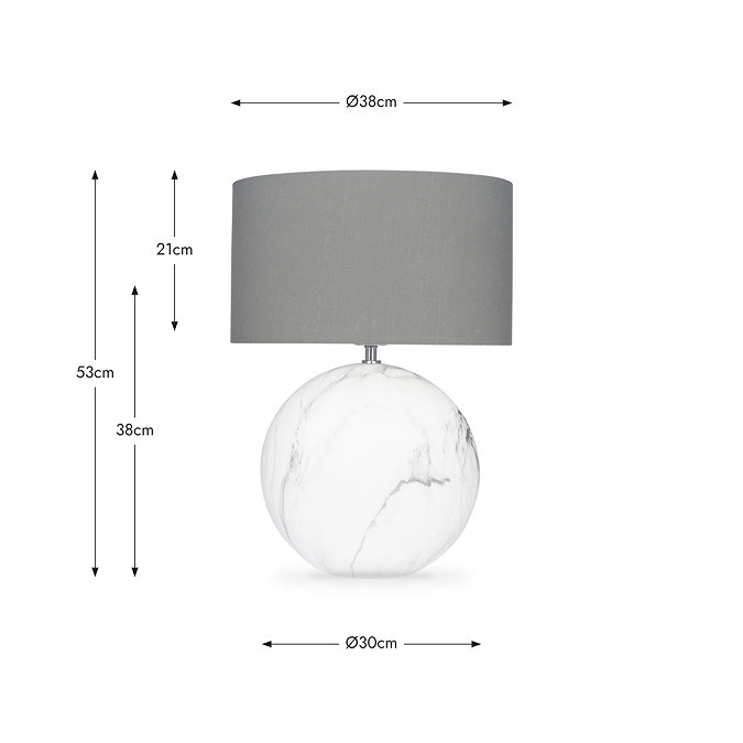 Blakely large marble effect lighting
