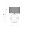 Blakely large marble effect lighting
