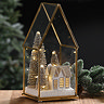 Clove Glass and paper village Close up