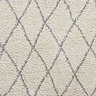 Boho cream and grey rug close up image 6