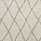 Boho cream and grey rug close up image 6