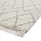 Boho cream and grey rug close up image 7