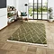 Boho Rug in green on floor image 1
