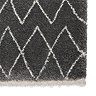 Boho grey rug close up image  5