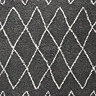Boho grey rug close up image  6